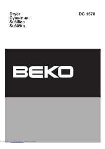 Manual BEKO DC 1570 Dryer