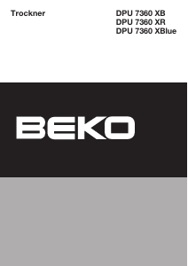 Bedienungsanleitung BEKO DPU 7360 XB Trockner