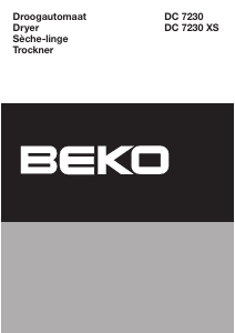 Mode d’emploi BEKO DC 7230 XS Sèche-linge