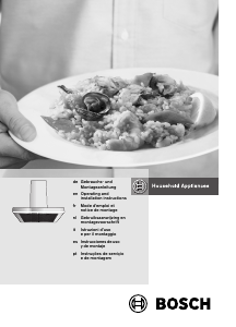 Manuale Bosch DWT069750 Cappa da cucina