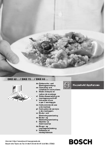 Manuale Bosch DWW061421 Cappa da cucina