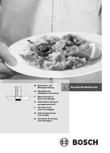 Manuale Bosch DWA092450 Cappa da cucina