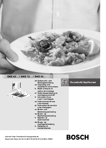 Manuale Bosch DKE635EEU Cappa da cucina