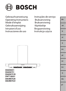 Manual de uso Bosch DIA096751 Campana extractora