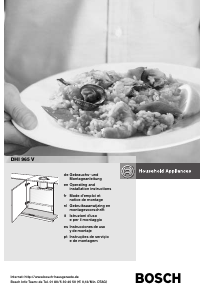 Manuale Bosch DHI965V Cappa da cucina