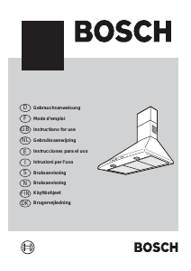 Manual Bosch DKE975B Cooker Hood