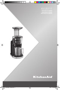 Manual KitchenAid KVJ0111CU Juicer