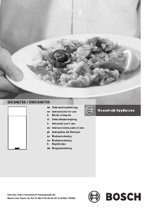 Manuale Bosch DWC046750 Cappa da cucina