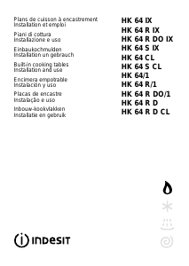 Manuale Indesit HK 64 R DO (IX)/1 Piano cottura