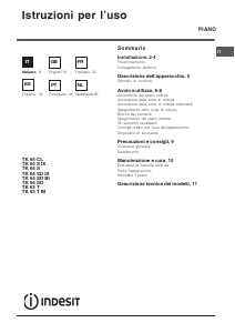 Mode d’emploi Indesit TK 64 CL Table de cuisson