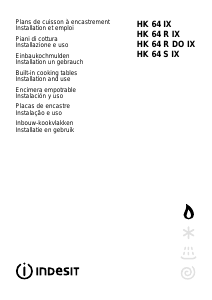 Manuale Indesit HK 64 R DO (IX) Piano cottura