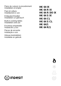 Manuale Indesit HK 64 (IX)/1 (T) Piano cottura