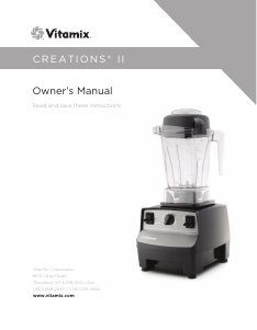 Handleiding Vitamix Creations II Blender