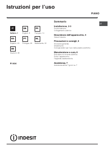 Manual Indesit PI 604 (IX) Placa