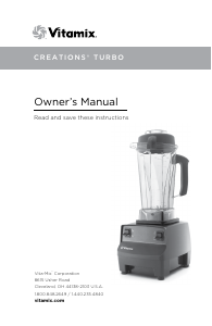 Manual Vitamix Creations Turbo Blender