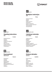 Rokasgrāmata Indesit PIM 640 AS (BK) (EE) Plīts virsma