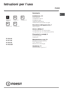 Manuale Indesit PI 740 AS (IX) Piano cottura