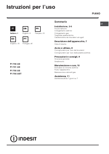 Manual de uso Indesit PI 750 AST (IX) Placa