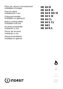 Manual de uso Indesit HK 64 R (IX)/1 (T) Placa