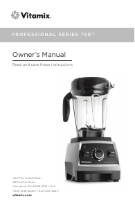 Manual Vitamix Professional 750 Blender