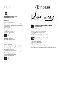 Manual Indesit K6C51(X)/EX Range