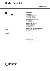 Handleiding Indesit K3C51(W)/FR Fornuis