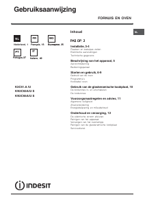 Manual Indesit KN3C62A(W)/U S Fogão