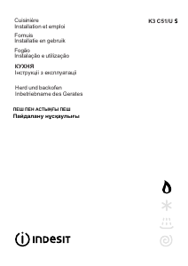 Manual Indesit K3C51(W)/U S Fogão