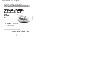 Manual de uso Black and Decker PI9000 Plancha