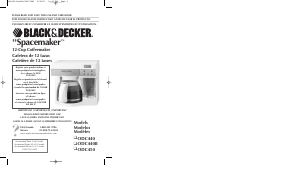 Mode d’emploi Black and Decker ODC440 Cafetière