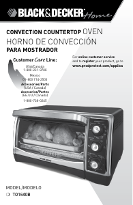 Manual de uso Black and Decker TO1640B Horno