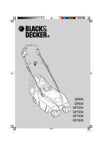 Bruksanvisning Black and Decker GF1838 Gräsklippare