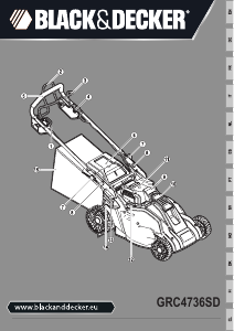Bedienungsanleitung Black and Decker GRC4736SD Rasenmäher