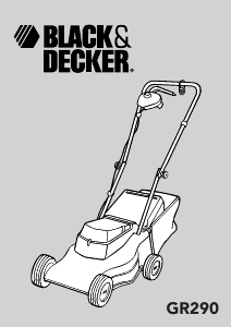 Manual Black and Decker GR290 Lawn Mower