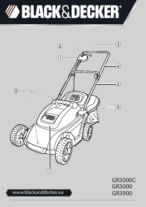 Bruksanvisning Black and Decker GR3000C Gressklipper