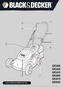 Brugsanvisning Black and Decker GR3410 Plæneklipper