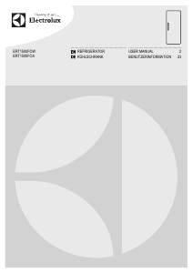 Manual Electrolux ERT1500FOW Refrigerator