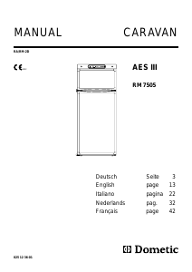 Mode d’emploi Electrolux RM 7505 Réfrigérateur combiné