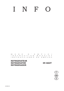 Manual de uso Electrolux ER6422T Refrigerador