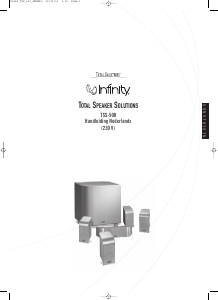 Handleiding Infinity TSS-500 Luidspreker