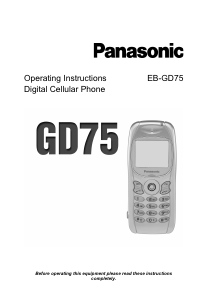 Manual Panasonic EB-GD75 Mobile Phone