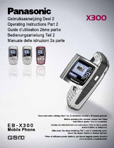 Manuale Panasonic EB-X300 Telefono cellulare