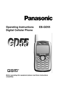 Manual Panasonic EB-GD55 Mobile Phone