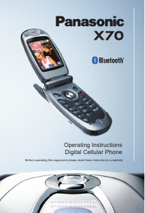 Manual Panasonic EB-X70 Mobile Phone