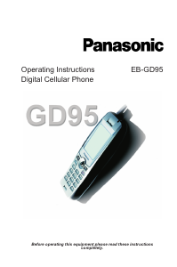 Manual Panasonic EB-GD95 Mobile Phone