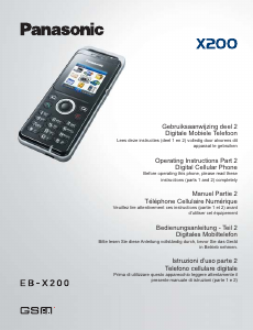 Mode d’emploi Panasonic EB-X200 Téléphone portable