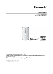 Kasutusjuhend Panasonic KX-TU329 Mobiiltelefon