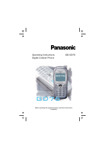 Manual Panasonic EB-GD76 Mobile Phone