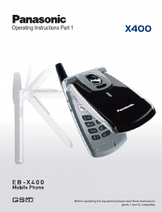 Manual Panasonic EB-X400 Mobile Phone