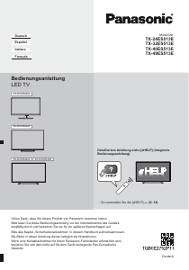 Manual de uso Panasonic TX-40ES513E Televisor de LED
